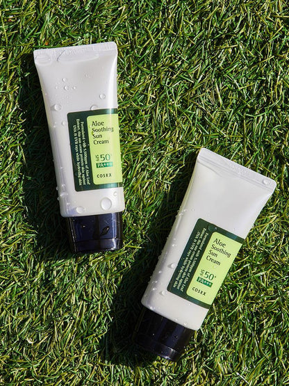 Aloe Soothing Sun Cream SPF50+ PA+++ - Hydrating Korean Sunscreen for Daily UV Protection